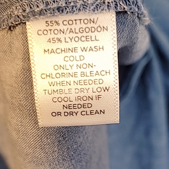 Ann Taylor The Softened Shirt Chambray Size M - Picture 5 of 7